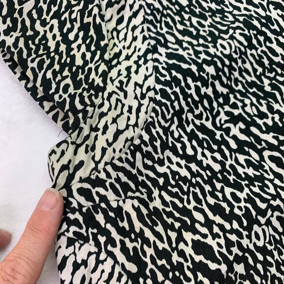 Diane von Furstenberg Size XS Pele Snake Wave Jacquard Green Shift Dress READ - Picture 4 of 16